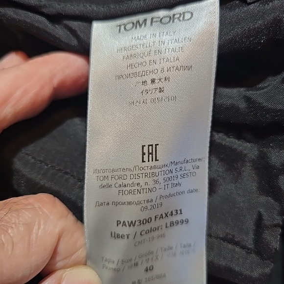 Tom Ford Womens Black Trousers Size 40 Made In Italy - Picture 11 of 12